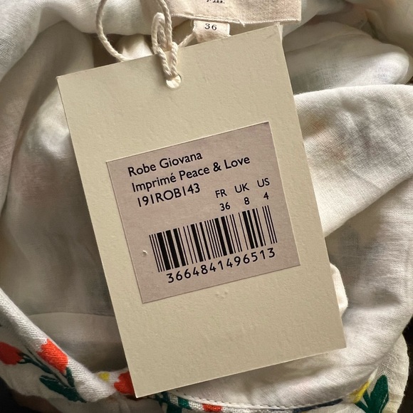 Sezane Giovana Dress Peace & Love - Picture 5 of 5